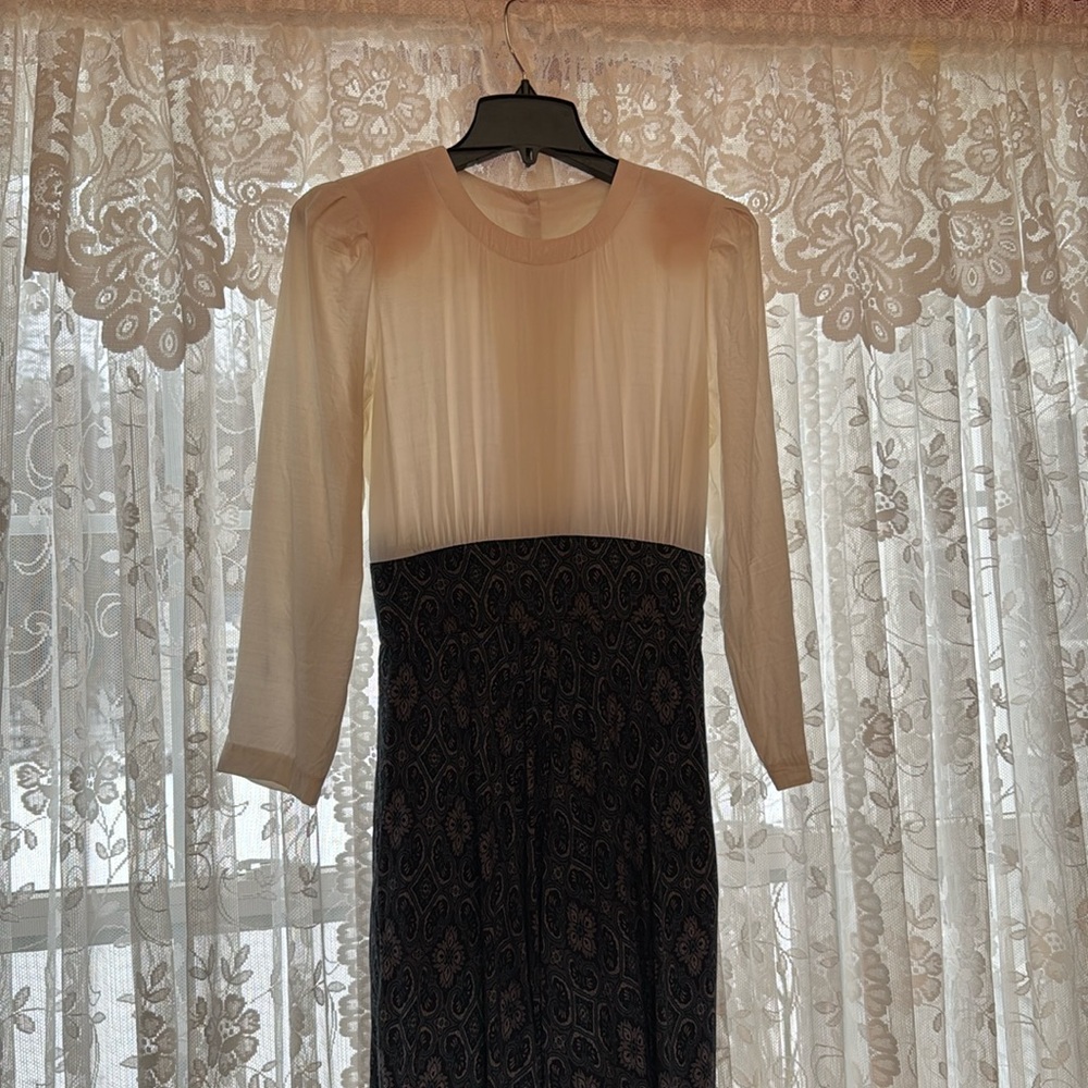 Vintage blouse and skirt one piece outfit